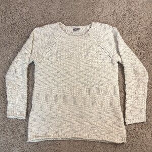 J. Jill Soft Cream Crew Neck Sweater